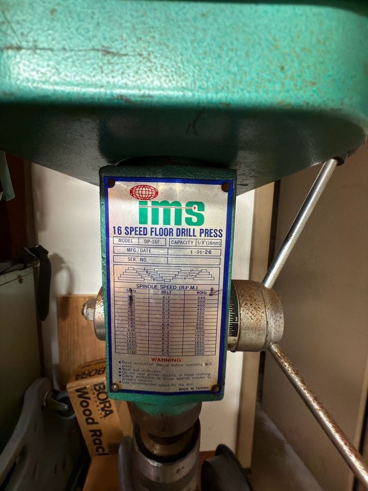 IMS DP-16F 16-Speed Heavy Duty Floor Drill Press