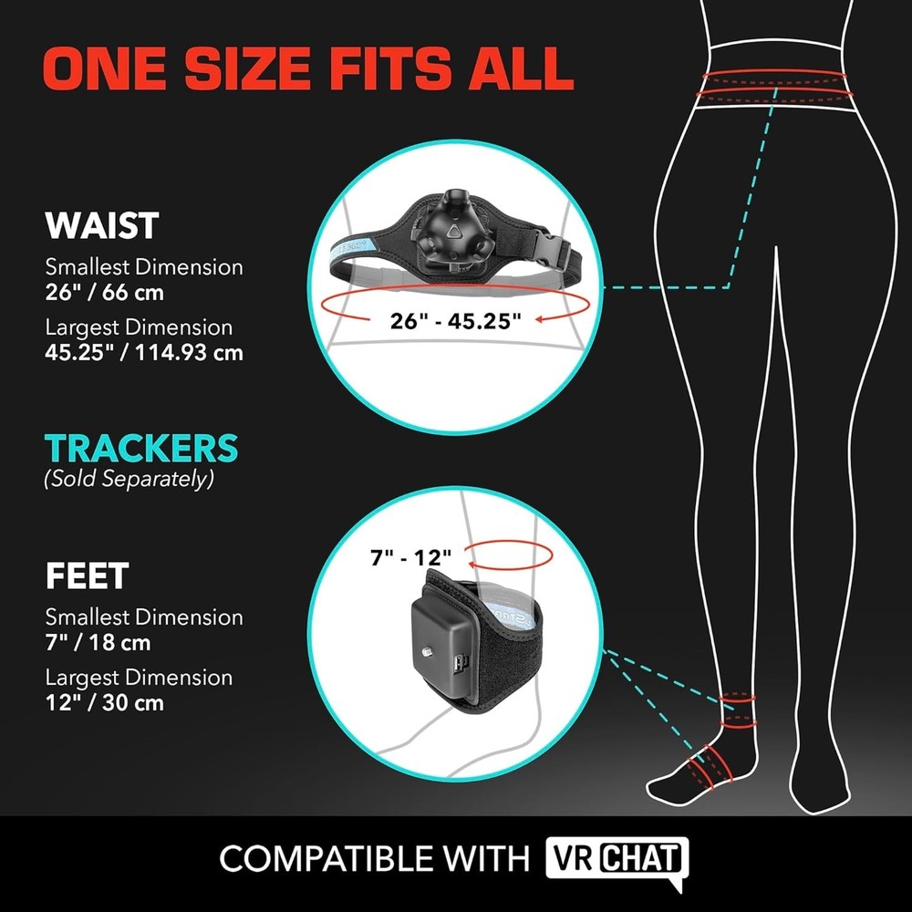 Trackstrap Plus Vive Ultimate Tracker Straps – Compatible for Vive Tracker 2....