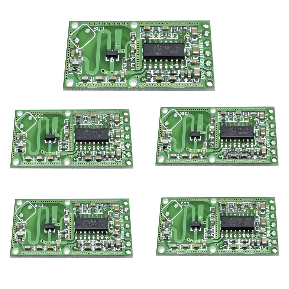 5-Pack Microwave Doppler Radar Motion Detector Sensor Module Board