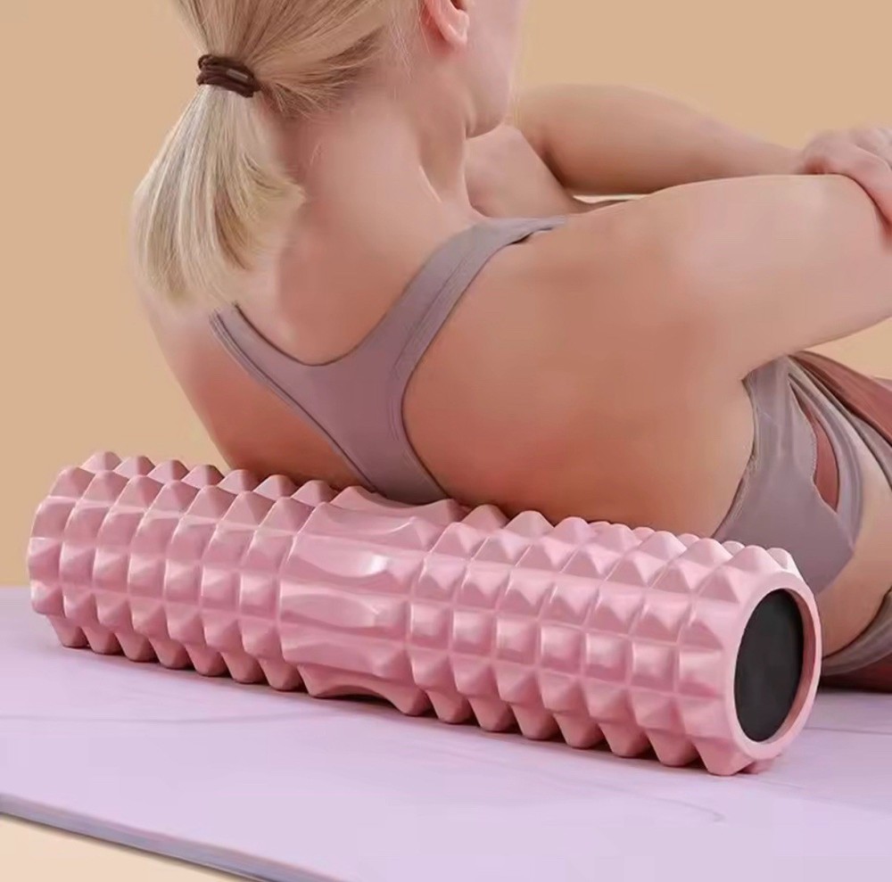 Blue Foam Roller 45cm Yoga Column