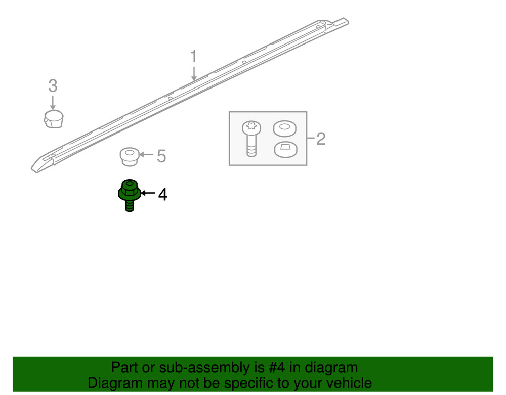 Genuine Land-Rover Rail Stud AYR500061