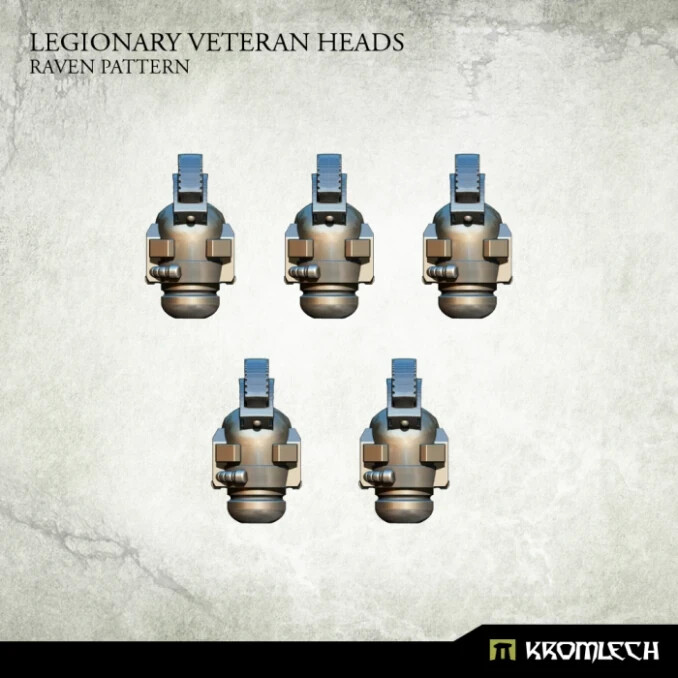 KROMLECH LEGIONARY VETERAN HEADS: RAVEN PATTERN