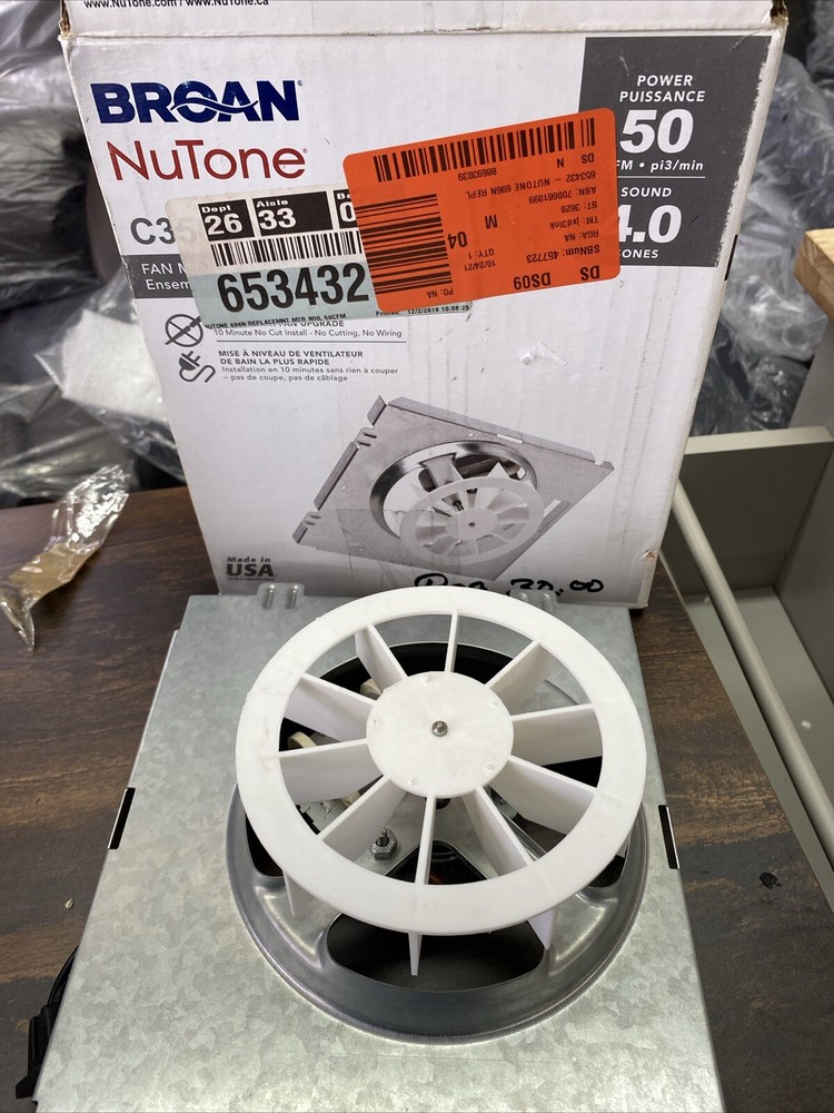 Nutone C350BN Fan Motor Assembly