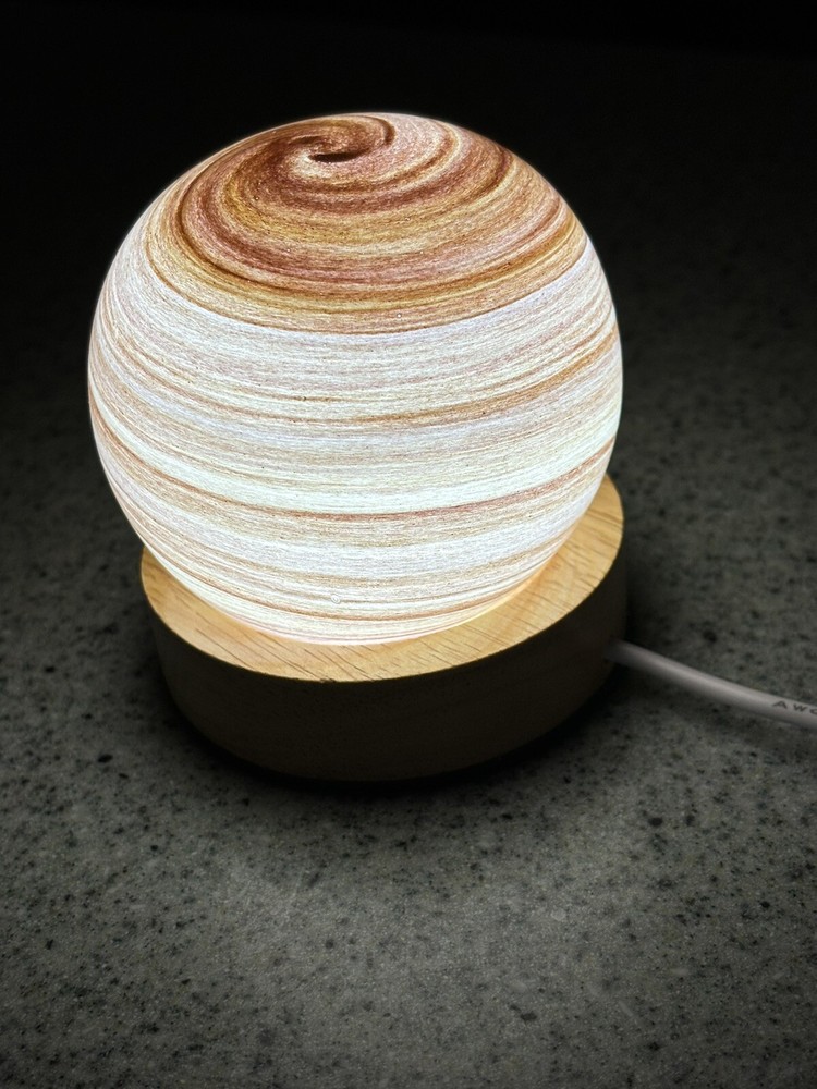 Bedside Planet Design Glass Nightlight USB NEW!