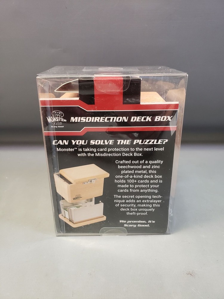 SCS Monster Scary Good Misdirection Deck Box NIB