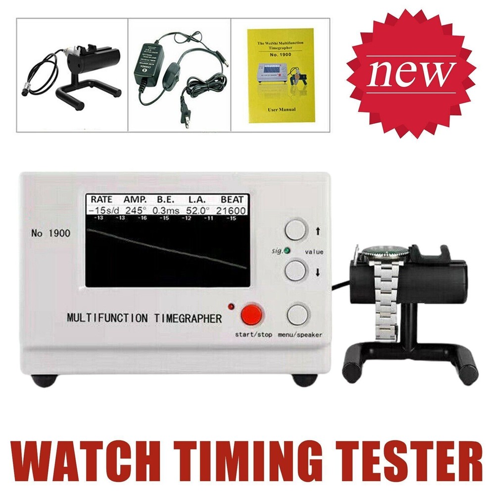 No.1900 Watch Timegrapher Multifunction Machine Timing Tester Tool Mechanical EF