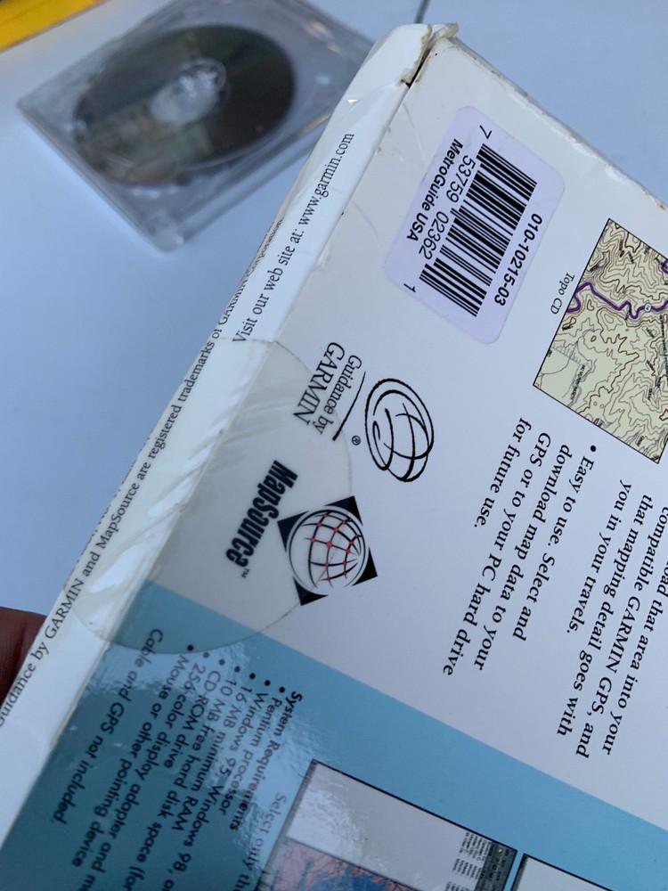 Garmin Mapsource PC New Old Stock