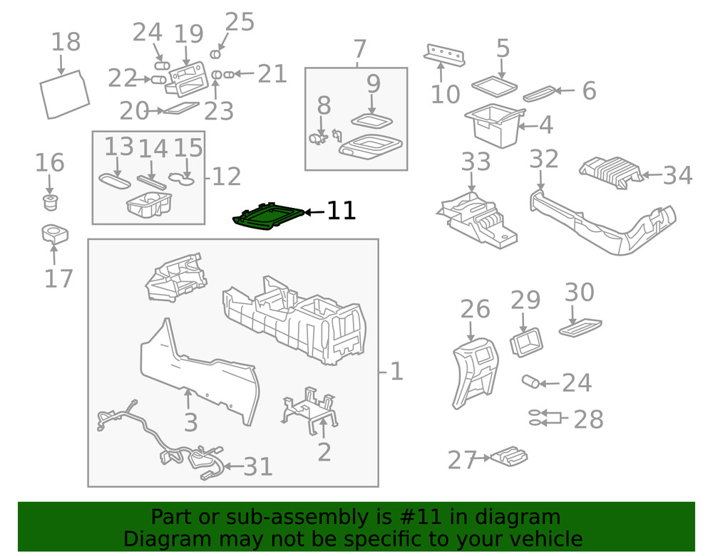 Genuine GM Bezel 15178628