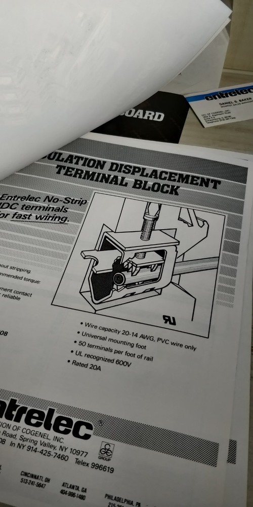 1985 ENTERLEC catalog modular terminal blocks C3