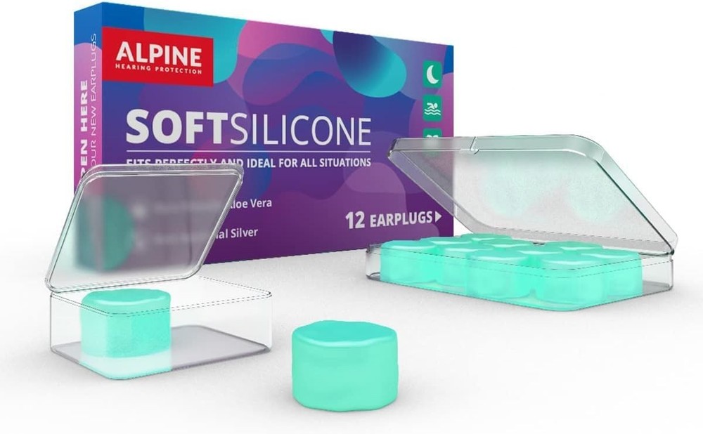 Alpine SoftSilicone - able Silicone Ear Plugs - 28dB - Noise Reducing