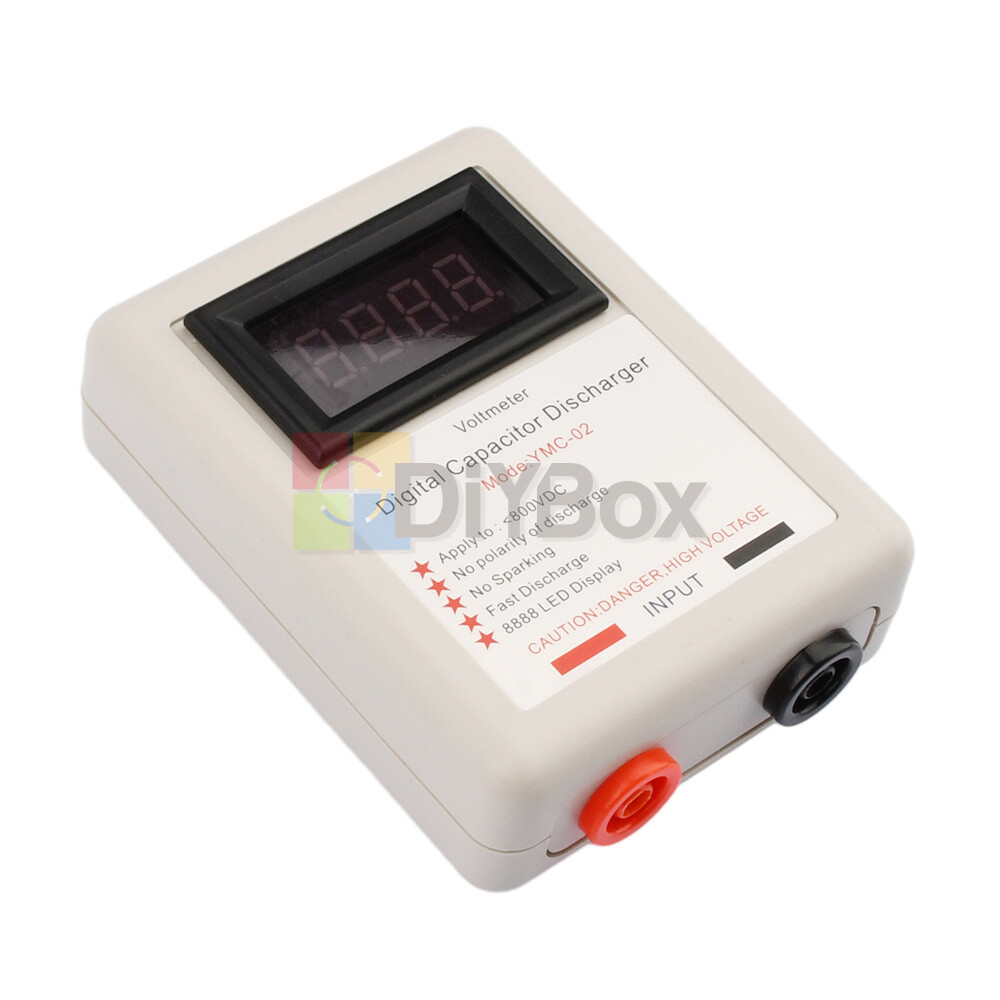 Digital Capacitor Discharge Pen Discharging Tool with Voltmeter without Sparking