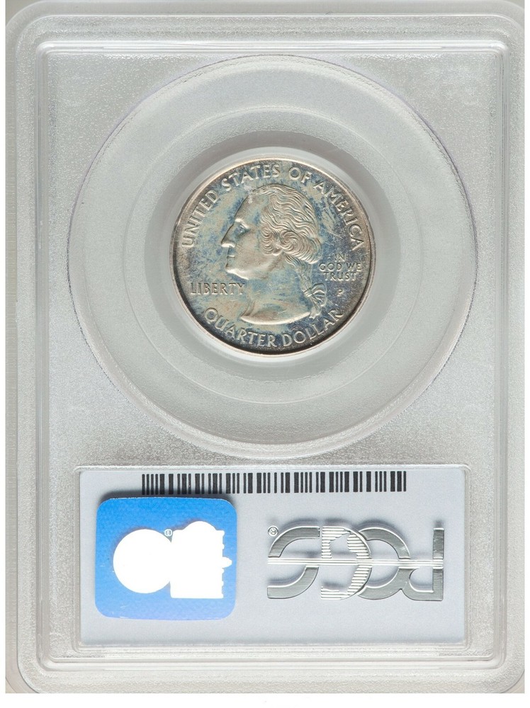 ER089 1999-P 25C Connecticut Statehood Quarter -- Reverse Clad Layer Missing