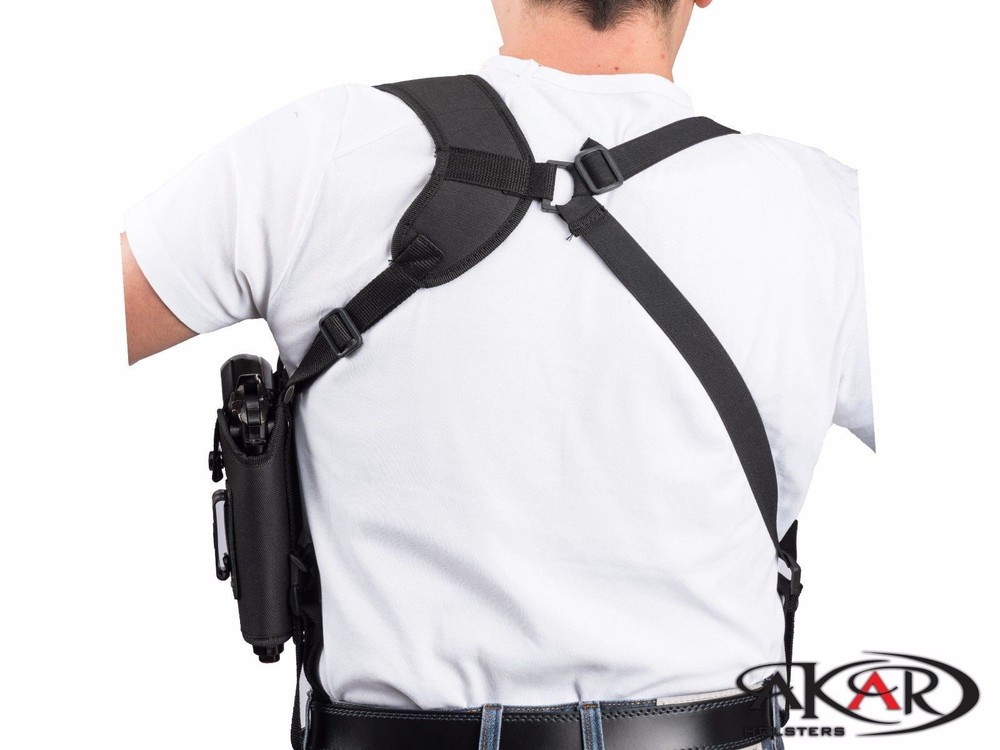 Left Hand Vertical Carry Shoulder Holster Fits Glock42