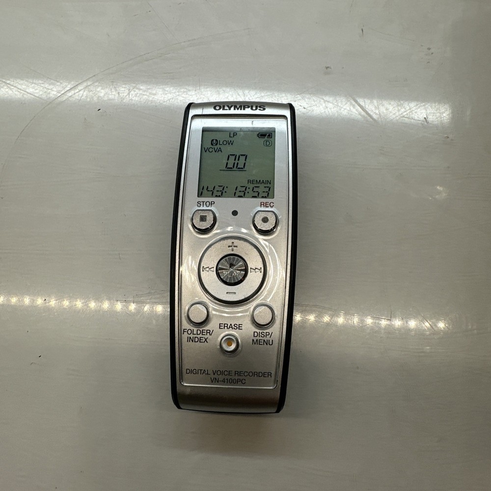 Olympus VN-4100PC Digital Voice Recorder. Missing Back ( Working Condition)