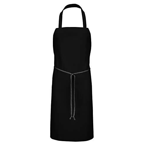 Men's Standard Bib Apron One Size Black