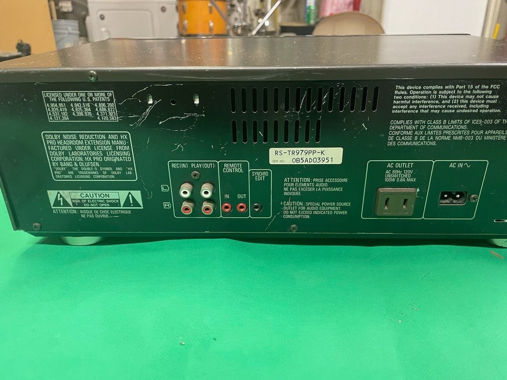 technics rs tr979 dual cassette