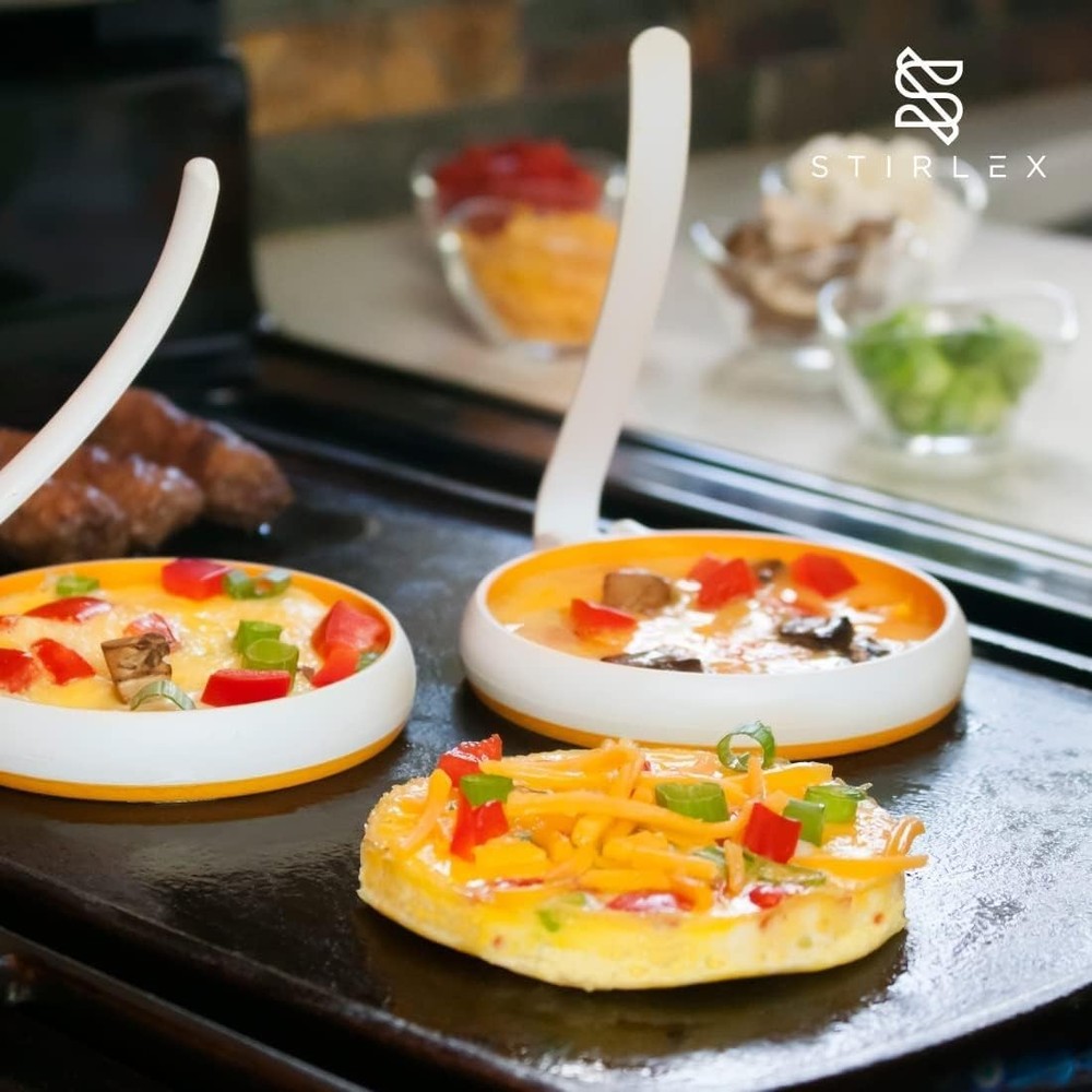 Silicone Fried Egg Rings, 4-Pack - Nonstick, Round Mold