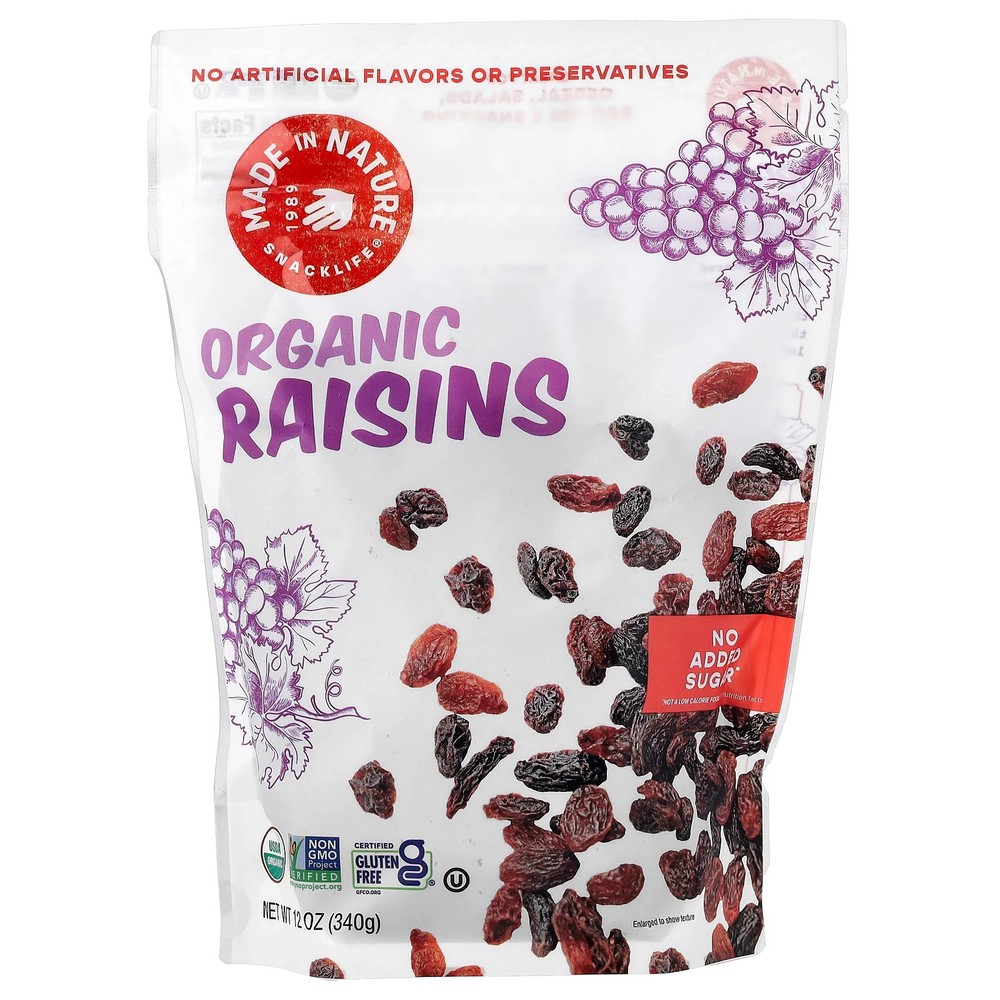 Organic Raisins, 12 oz (340 g)