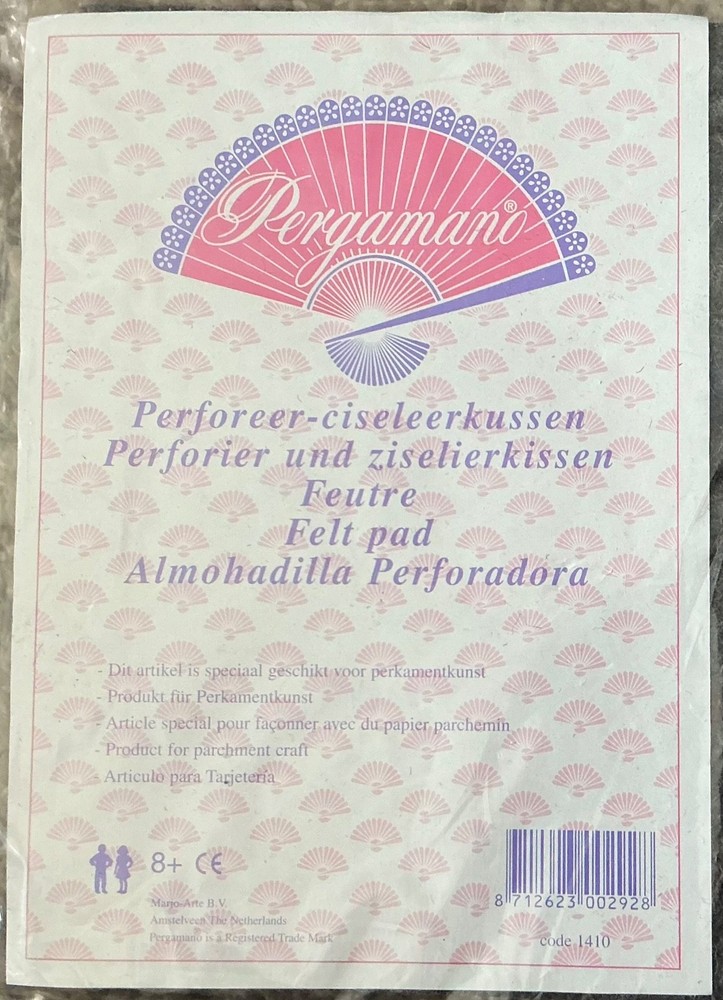 NEW Pergamano Parchment Craft FELT PAD - Sealed