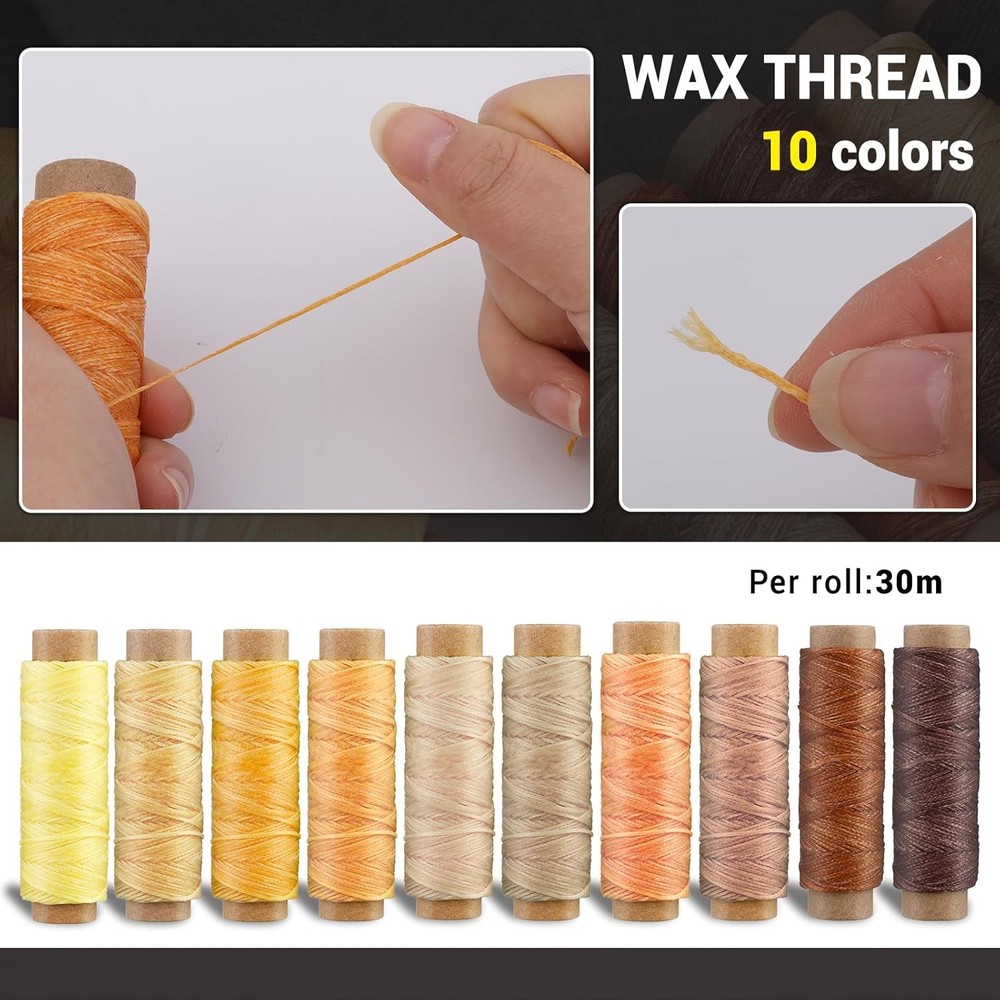 SOCNITC Leather Working Tools, Professional Sewing Set, Craft Kit,...