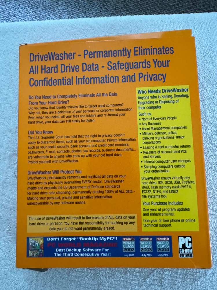 Drive Washer 2005 Software - StompSoft