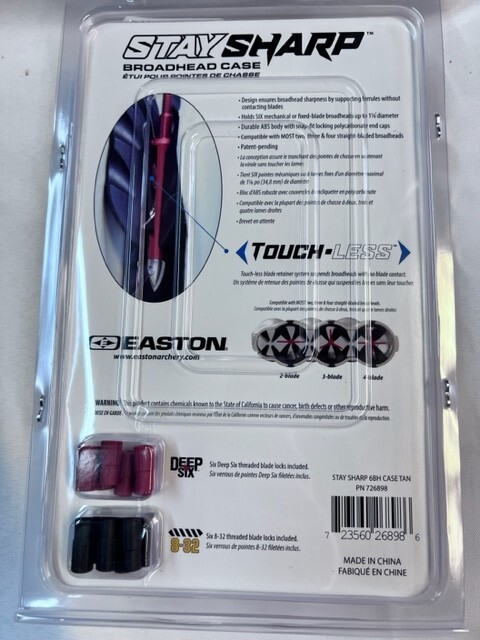 Easton - Stay Sharp Broadhead Case - Tan - #726898