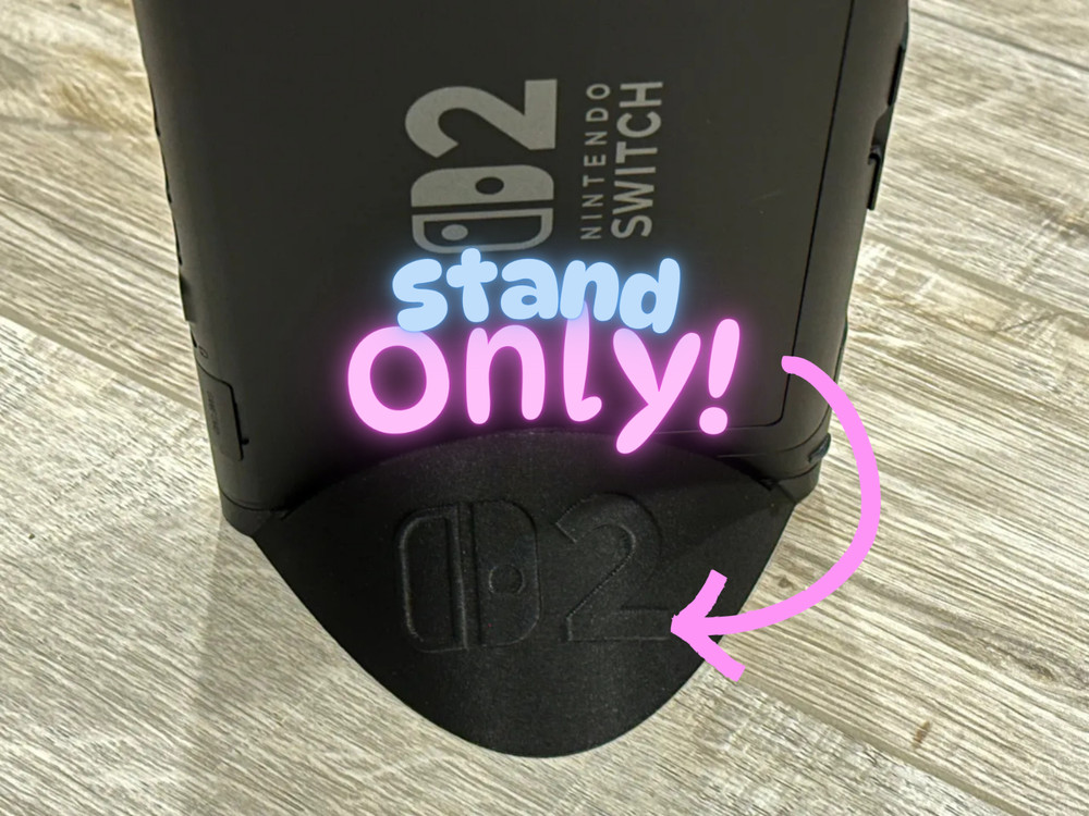 Nintendo Switch 2 Vertical Stand - Tabletop Display Holder 3D Printed