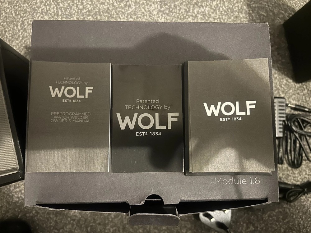 Wolf Cub Automatic Watch Winder Module 1.8 - NEW - BOXED - Model 461103 - Black