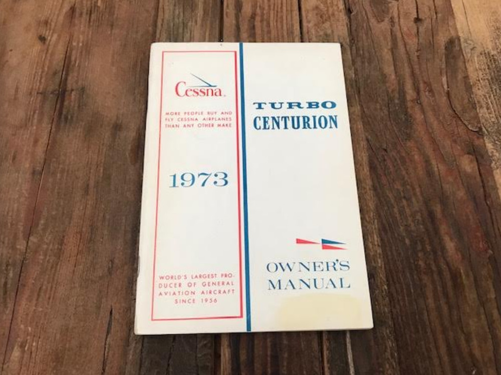 1973 Cessna T210  Turbo Centurion Owner's Manual