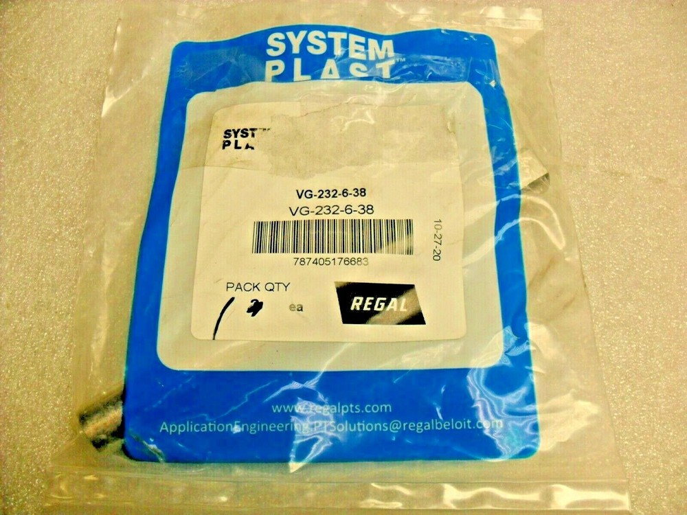 System Plast Stainless Steel VG-232-6-38