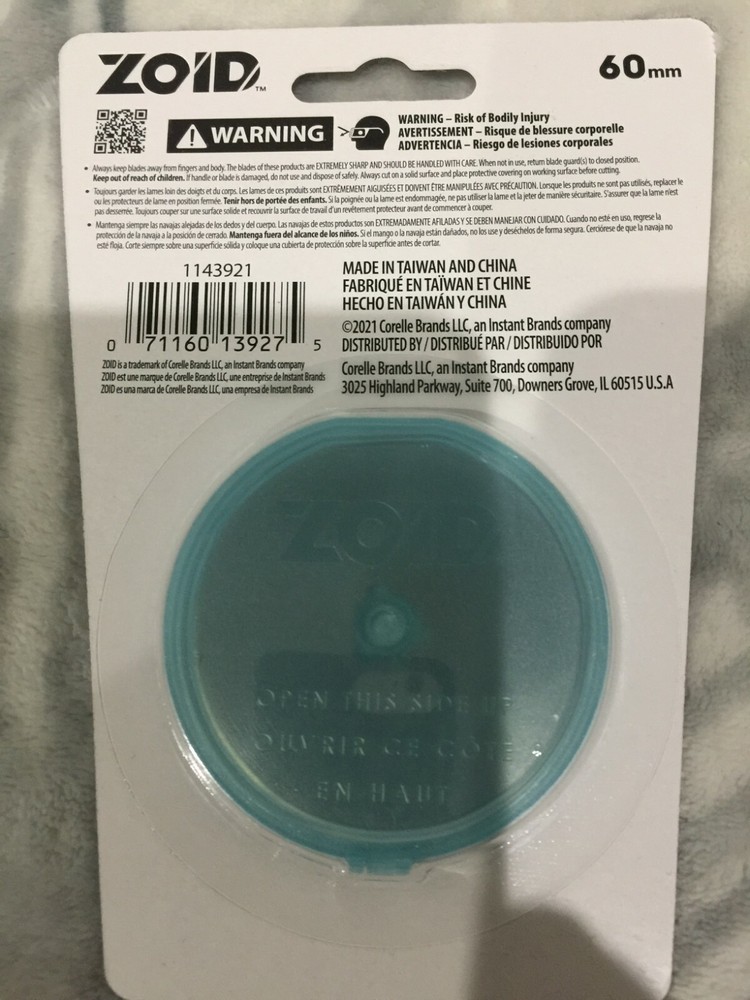 ZOID Tools 60mm Rotary Cutter Blade Refill, 1-pack NEW