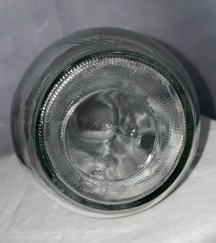 Vintage Glass Pitcher with Clipper Ship Design