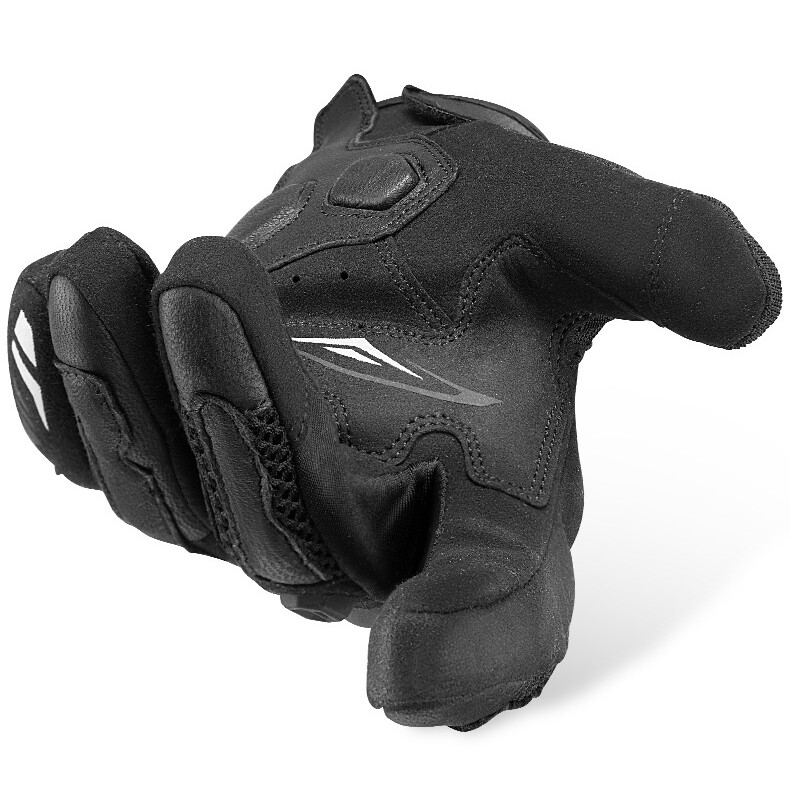 ROCKBROS Leather Motorcycle Gloves with Touchscreen Function and Protectors.