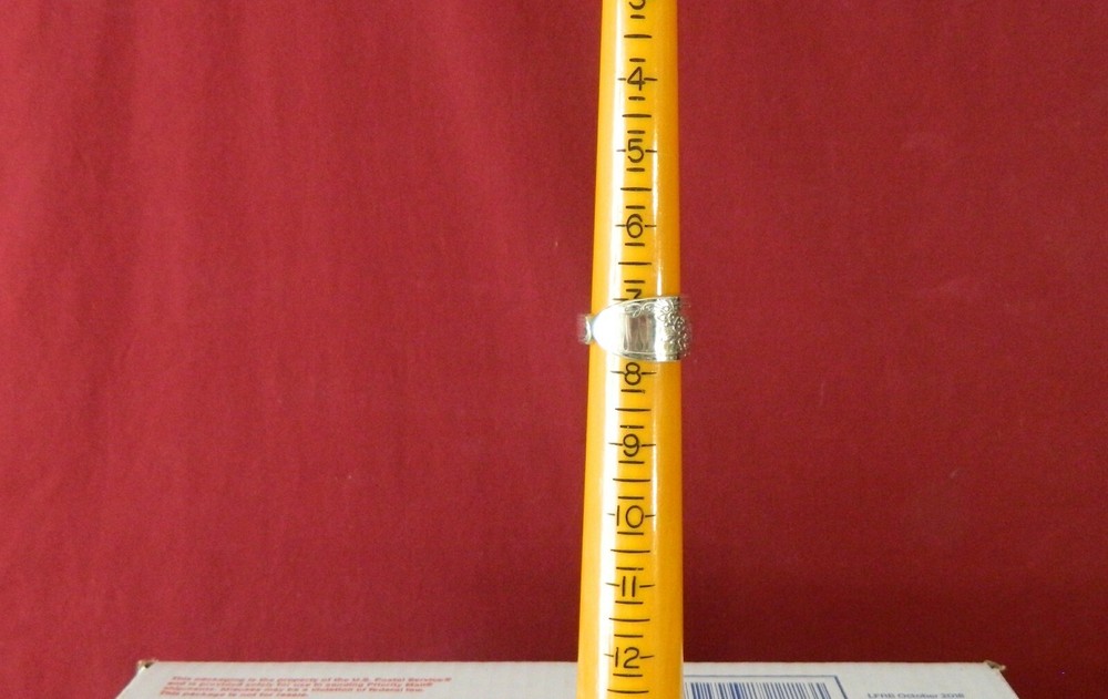 5 Silver Plated Spoon Rings Size 7 - 8 - 9 - B