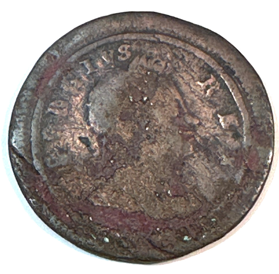 1721 Great Britain Farthing Original VG Details CHRC