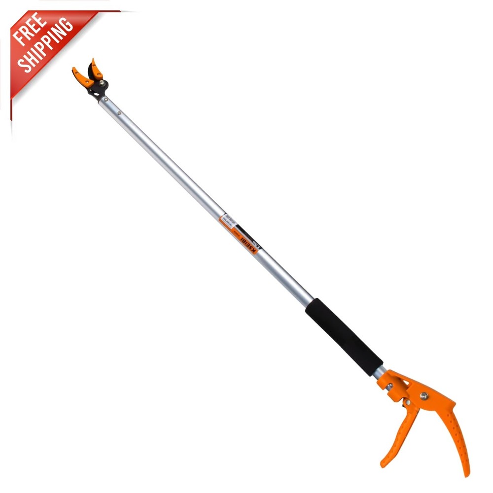 Lightweight 3.5ft Bypass Pruner with Ergonomic Grip - Ideal for Detailed Pruning