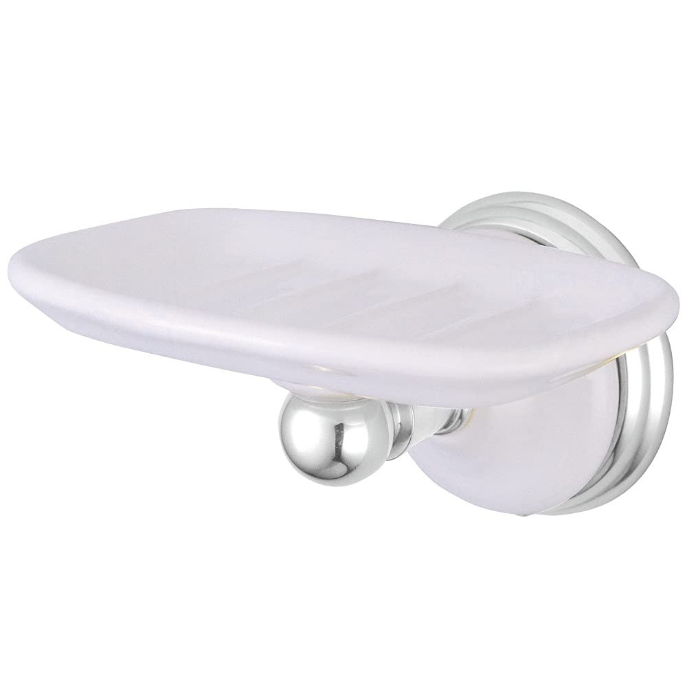 BA1115C Victorian Soap Dish, Polished Chrome,5-1/4"