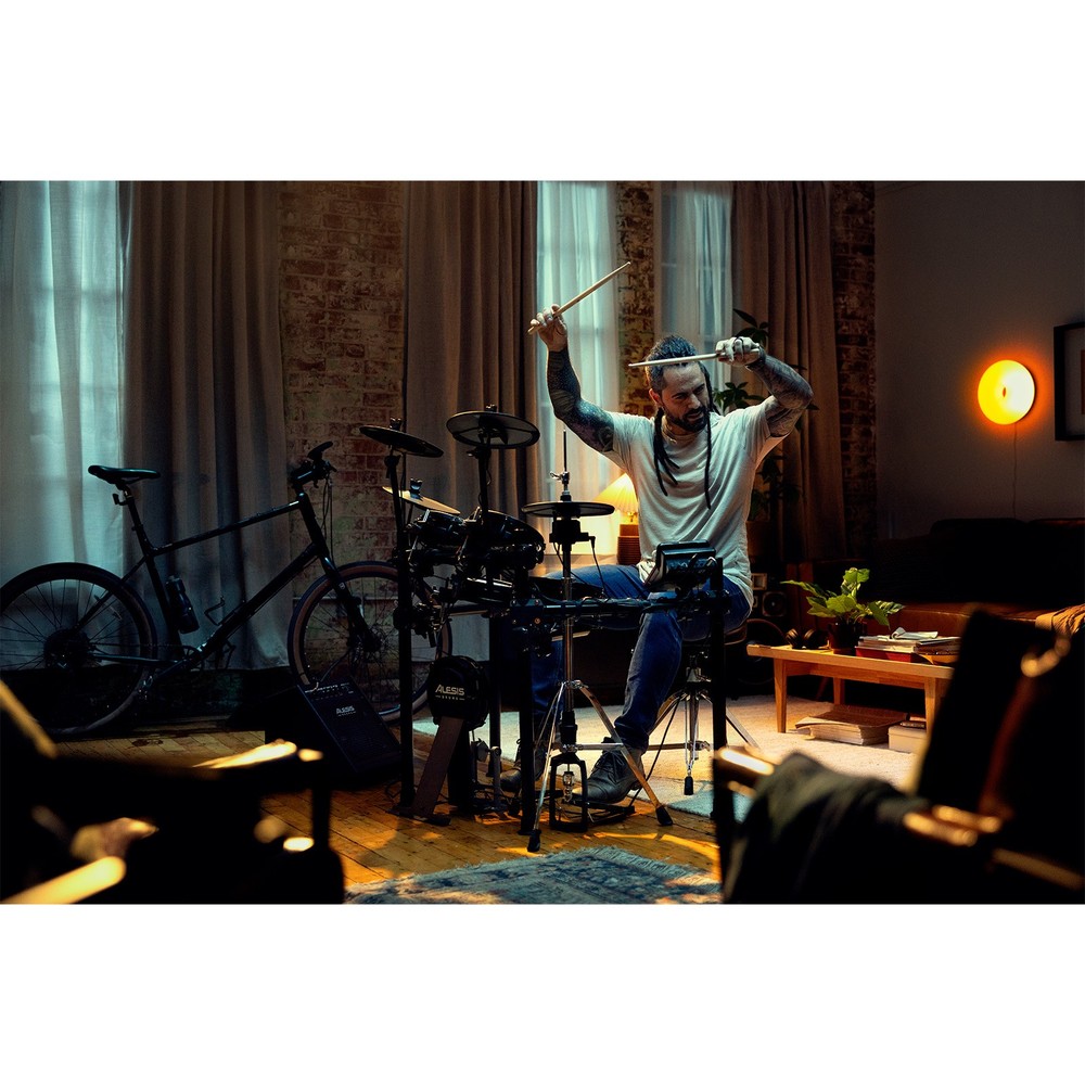 Alesis NITRO ULTIMATE 9-Piece Electronic Drum Set Kit with Bluetooth