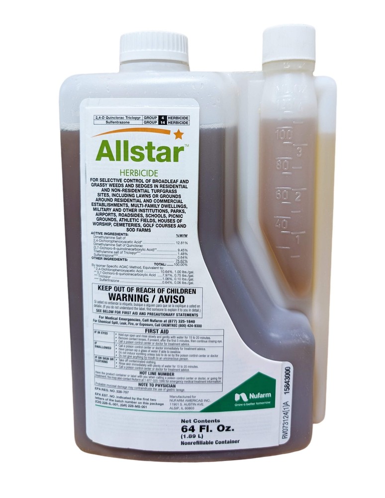 Allstar Turf Herbicide bottle (64 oz)