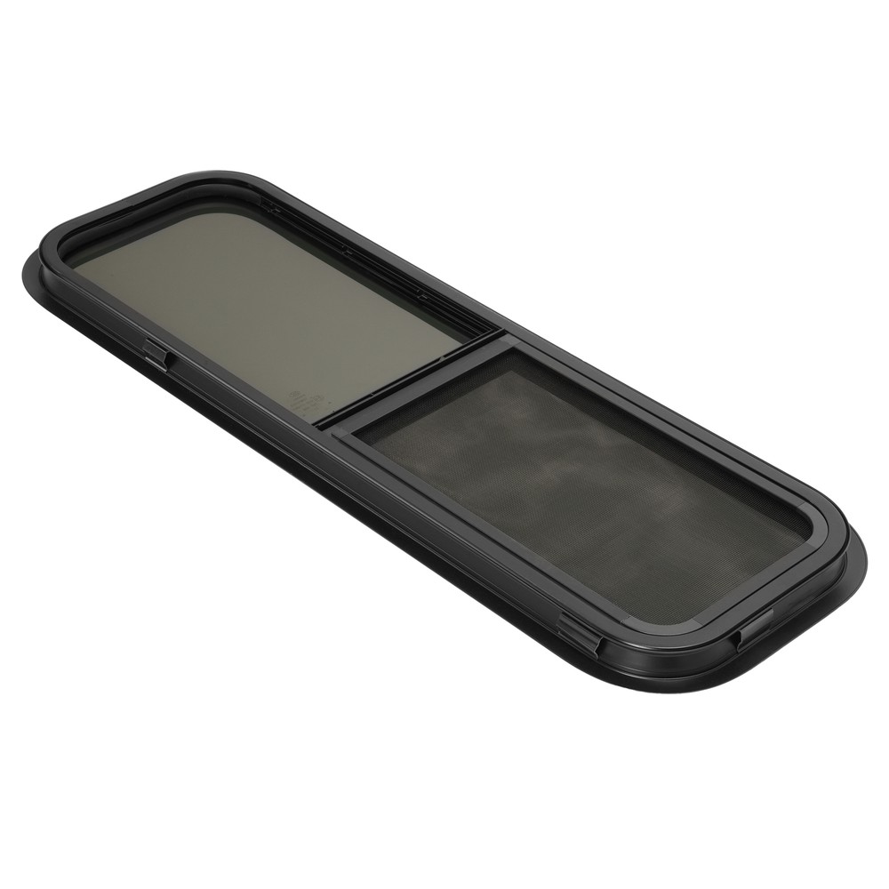 RV Window 12" W x 36" H For Cargo Trailer Vertical Slider W/ Trim & Screen