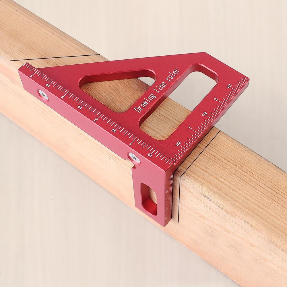 Versatile Multi-Angle Measuring Ruler - Essential Tool for DIY and Engineering