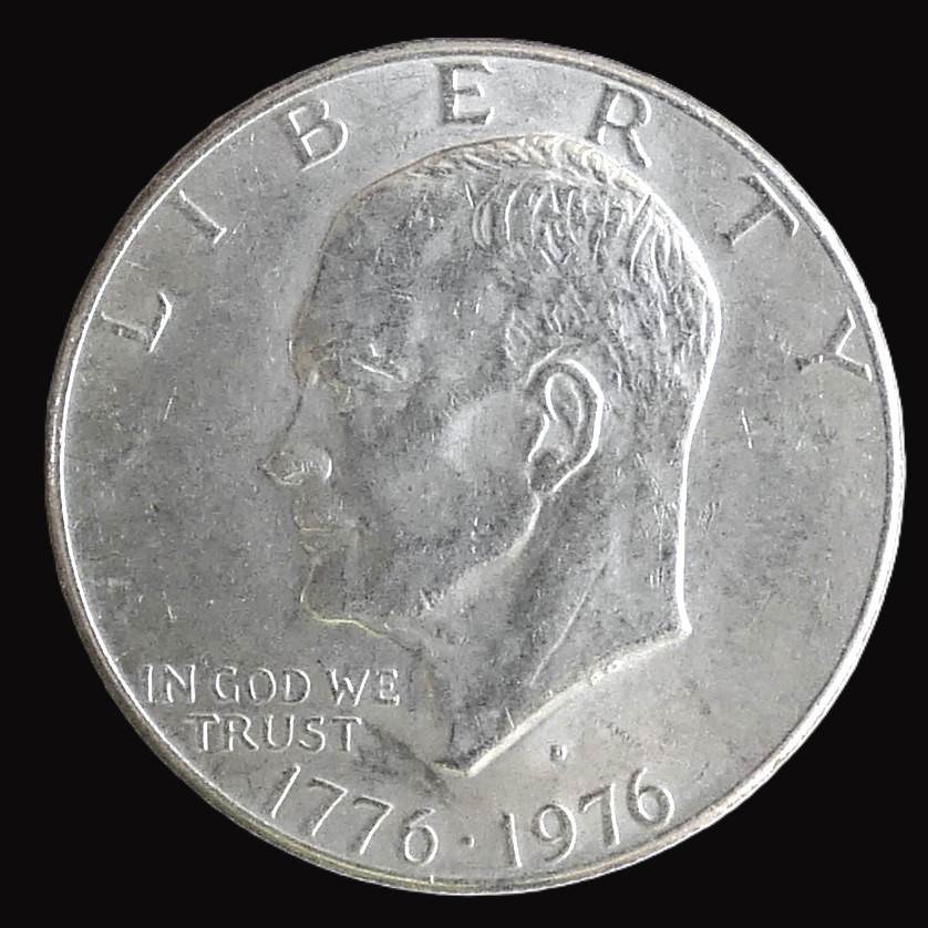 1776-1976 D Eisenhower Dollar - ABOUT UNCIRCULATED