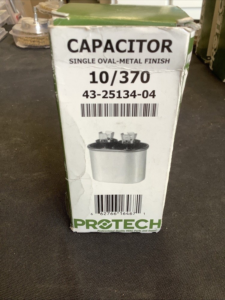 Protech Run Capacitor Single Oval. 10/370 @37