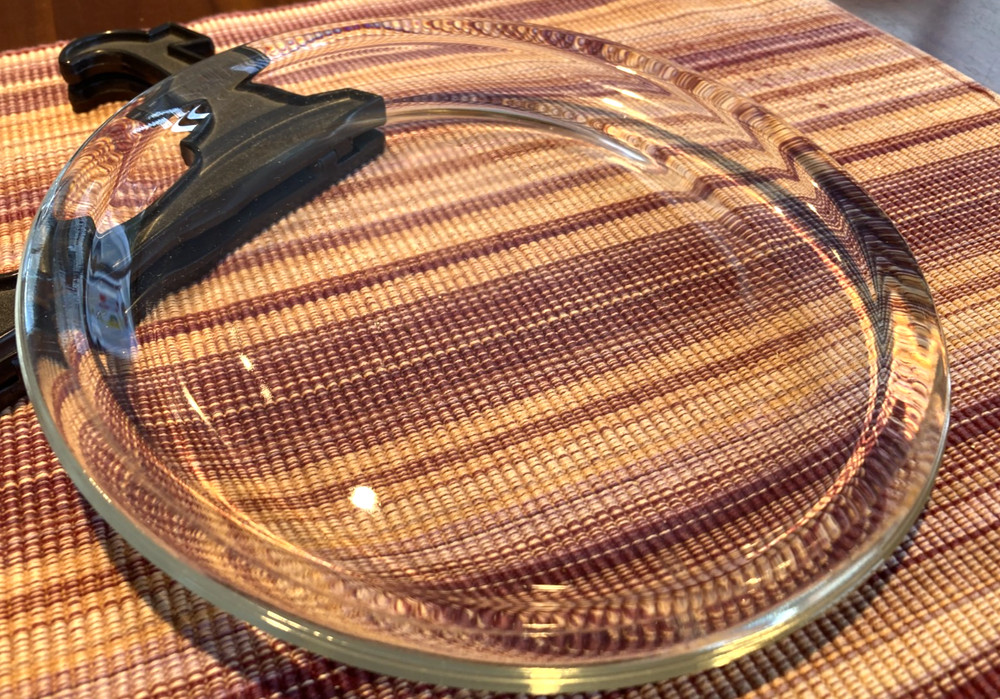 8"dia. 6" Flat bottom Clear Plate, For Liquid Light Show Effect, 5/16" Thick