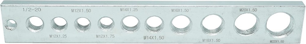 Nut & Bolt Thread Checking Tool - Great For Drain Plugs Popular Sizes Metric