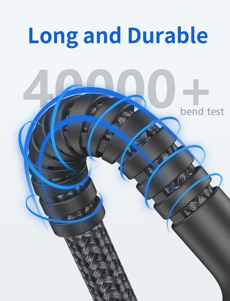 USB to C Cable 3A Fast Charging [2 Pack, 6FT], A 6FT 2Pack, Grey