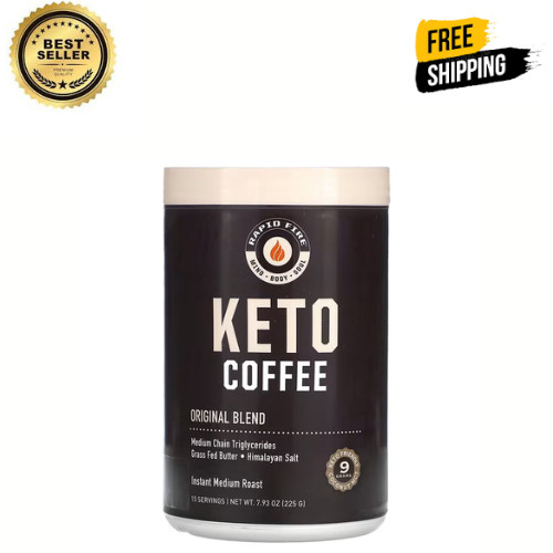 Rapid Fire Keto Instant Medium Roast Coffee, 7.93 oz
