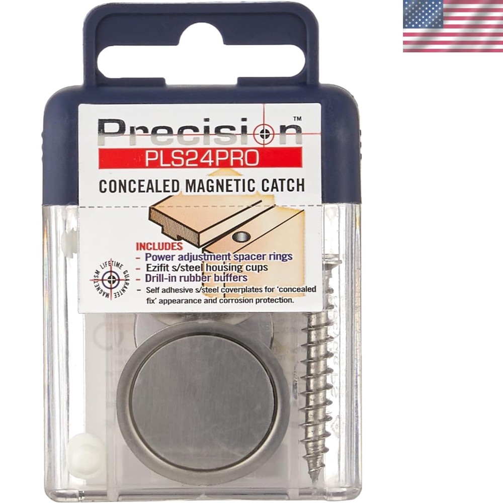 Concealed Magnetic Catch, Silver