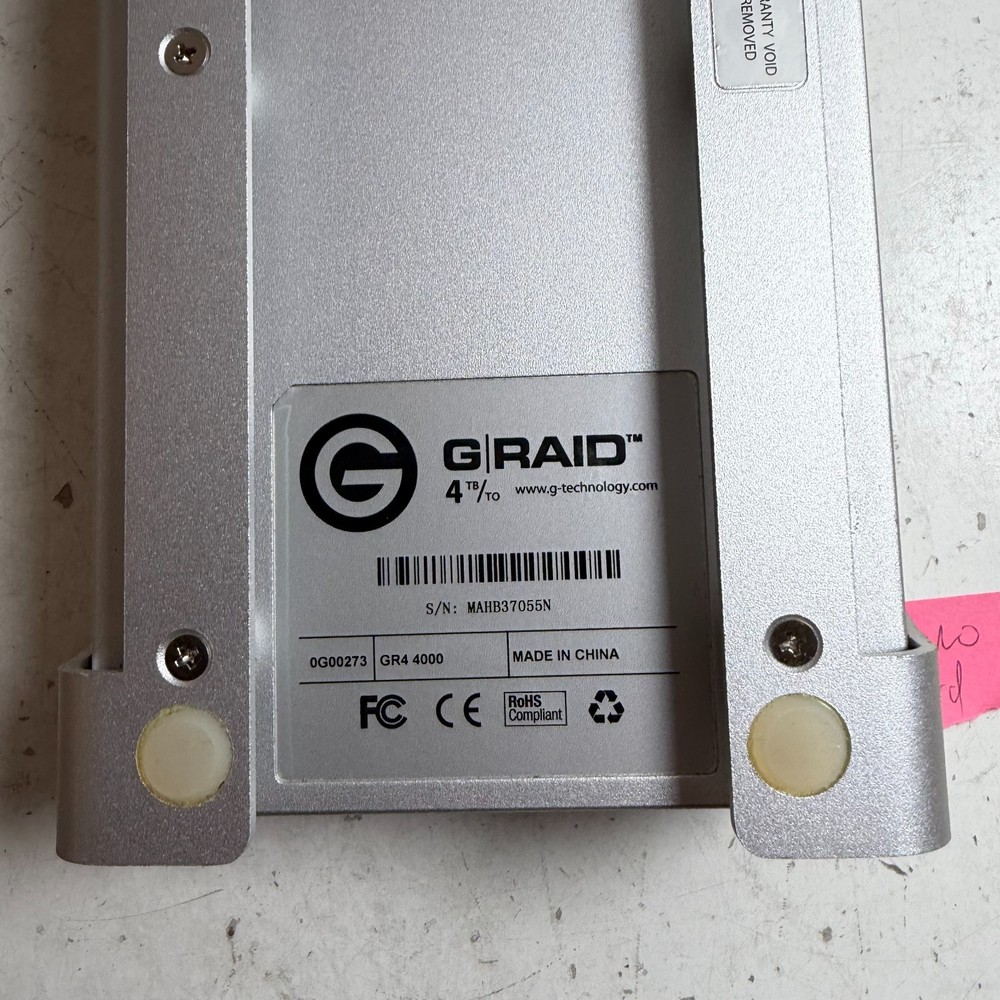 G-Technology G-RAID 0G00273 Silver USB 2.0 4TB External Hard Drive Array