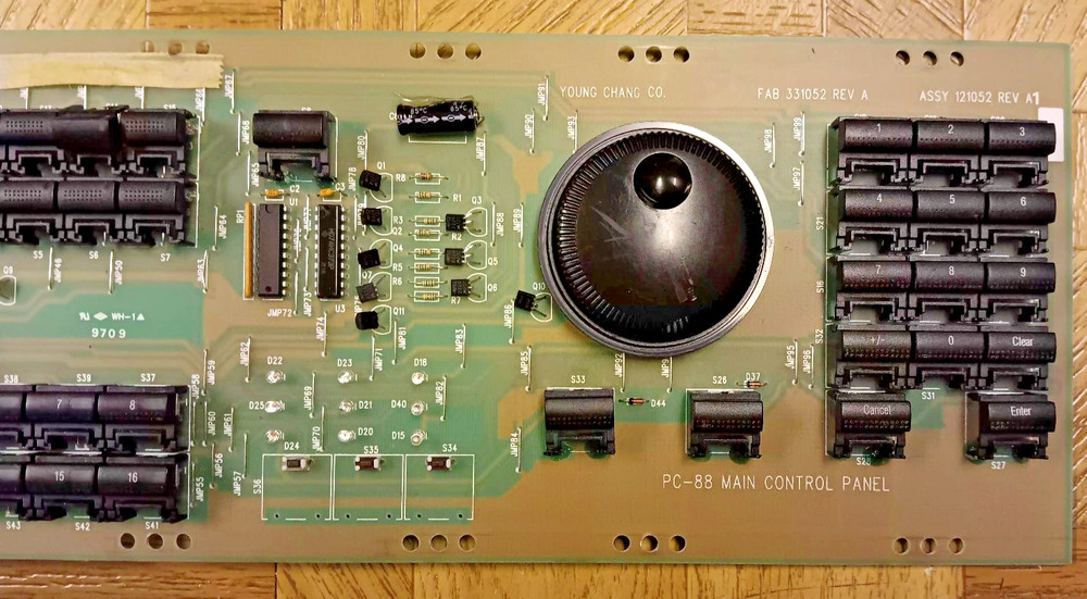 KURZWEIL KEYBOARD PC88 MAIN CONTROL PANEL PCB ASSEMBLY , 331052, 121052 REV A1